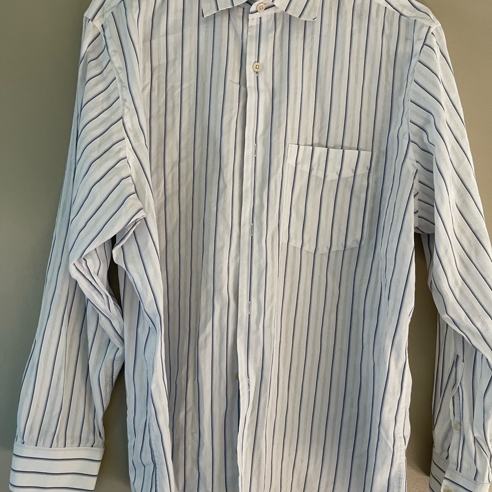 Banana Republic Men’s Button Down Shirt XL - Blue Stripe